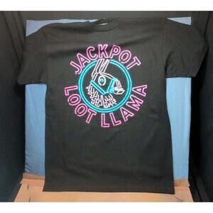 Fortnite Jackpot Loot Llama Neon T-shirt In Black Medium
